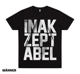 INAKZEPTABEL Shirt Schwarz