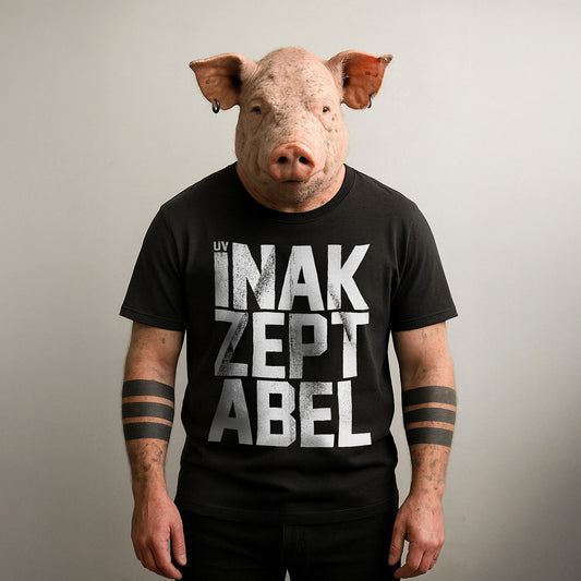 INAKZEPTABEL Shirt Schwarz